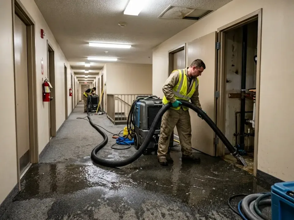 multi-unit-apartment-hallway-f-005 — frequently asked questions, Emergency Burst Pipe Water Extraction & Removal in West Sam…